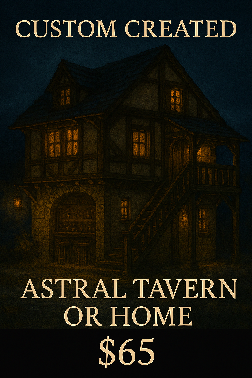 Billy Bladez Custom Created Astral Landscape (Tavern or House)